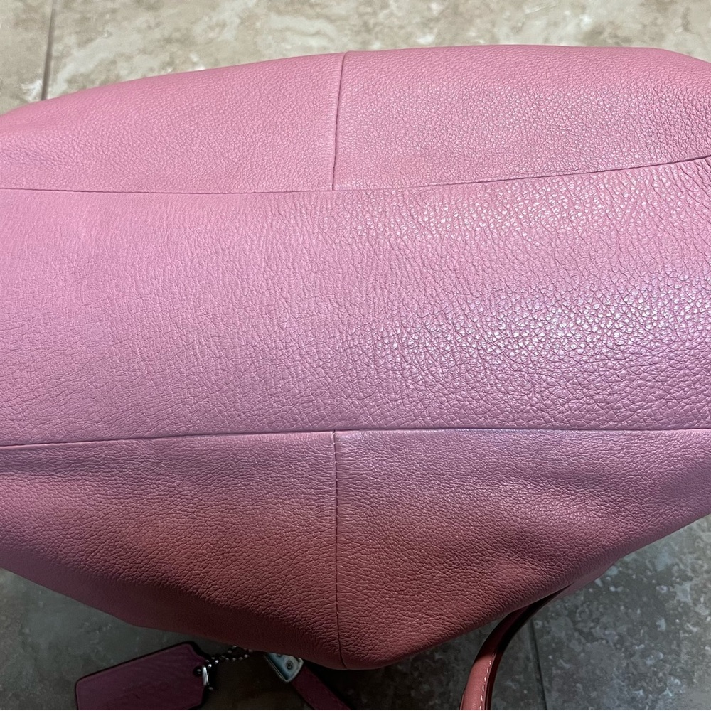 Coach Pink Leather Satchel - Picture 7 of 8